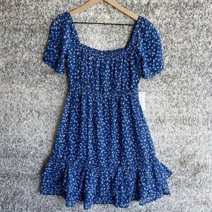 NEW Tash + Sophie Tiered Chiffon Dress in Black Size XS